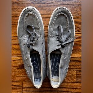 Sperry cloth boat shoes